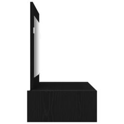 Berkfield Home Wall-Mounted Dressing Table in Black Oak, 100x40x70 cm - Size: 100 x 40 x 70 cm - thumbnail 7