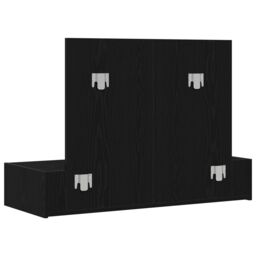 Berkfield Home Wall-Mounted Dressing Table in Black Oak, 100x40x70 cm - Size: 100 x 40 x 70 cm - thumbnail 8