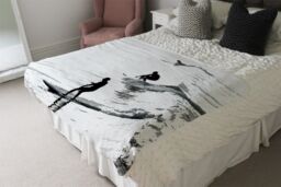 Benjamin Tate Design Surfers Blanket in Natural - Size: 120 cm x 150 cm - thumbnail 3
