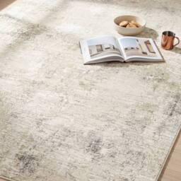 Livabliss Nathan-Abstract Beige Grey Brown Modern Marble Fringe Living Rug - Size: 150 cm x 220 cm - thumbnail 7