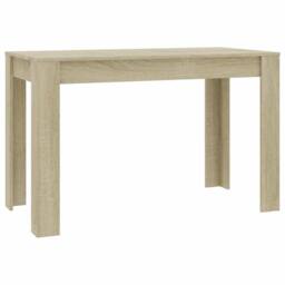 Berkfield Home Durable Dining Table Sonoma Oak 120x60x76 cm Engineered Wood in Light Oak - Size: 120 x 60 x 76 cm - thumbnail 3
