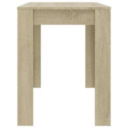 Berkfield Home Durable Dining Table Sonoma Oak 120x60x76 cm Engineered Wood in Light Oak - Size: 120 x 60 x 76 cm - thumbnail 5
