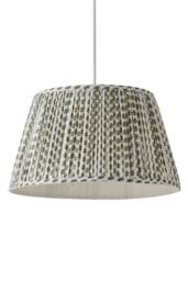 ValueLights Grange Large 45cm Floral Pleated Ceiling Pendant Lamp Shade with Bulb in Pale Green - thumbnail 6