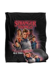 Stranger Things All Friends Welcome Poster 152 X 127 Cm Blanket in White - thumbnail 2