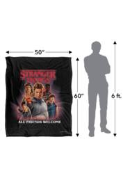 Stranger Things All Friends Welcome Poster 152 X 127 Cm Blanket in White - thumbnail 5