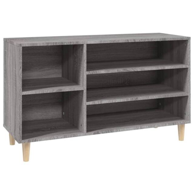 Berkfield Home Shoe Cabinet Grey Sonoma 102x36x60 cm Engineered Wood - Size: 102 x 36 x 60 cm - image 1