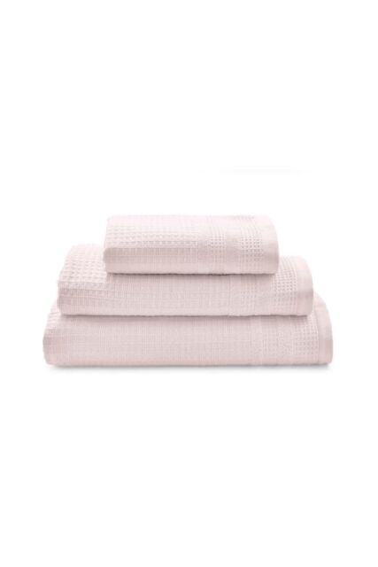Murmur 'Spa Collection' Waffle Cotton Towels in Pink - image 1