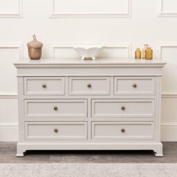 Melody Maison Large 7 Drawer Chest Of Drawers - Daventry Taupe-Grey Range in Taupe - thumbnail 2