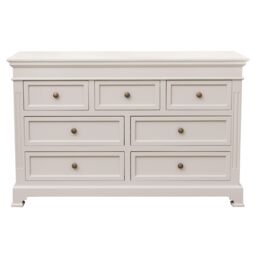 Melody Maison Large 7 Drawer Chest Of Drawers - Daventry Taupe-Grey Range in Taupe - thumbnail 1