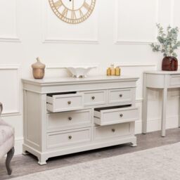 Melody Maison Large 7 Drawer Chest Of Drawers - Daventry Taupe-Grey Range in Taupe - thumbnail 6