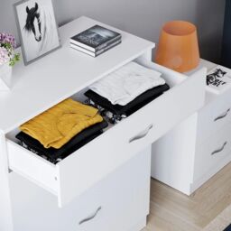 Interior Emporium Ltd Chester 5-Drawer Chest - Classic Bedroom Storage Unit - Pre-Assembled (White) in White - thumbnail 3