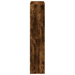 Berkfield Home Room Divider Bookcase Smoked Oak 69.5x29x137.5 cm Engineered Wood in Brown - thumbnail 6