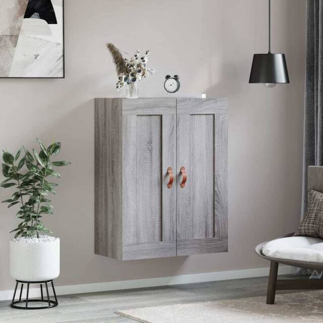 Berkfield Home Wall Mounted Cabinet Grey Sonoma 69.5x34x90 cm Engineered Wood - image 1