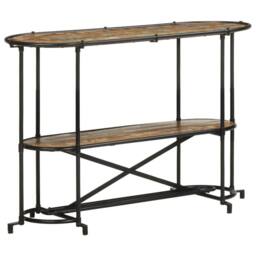 Berkfield Home Decorative Console Table 110x42x76 cm Solid Wood Reclaimed in Brown - Size: 110 x 42 x 76 cm - thumbnail 1