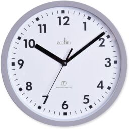 Acctim Nardo Radio Controlled Wall Clock in Grey - thumbnail 1