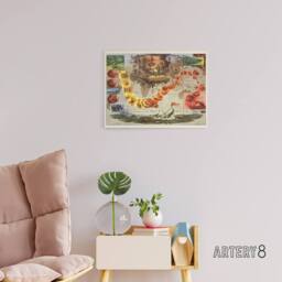 "Artery8 Map Everett 1956 Melville Moby Dick Canvas Wall Art Print - Size: W18"" x H24""" - thumbnail 3