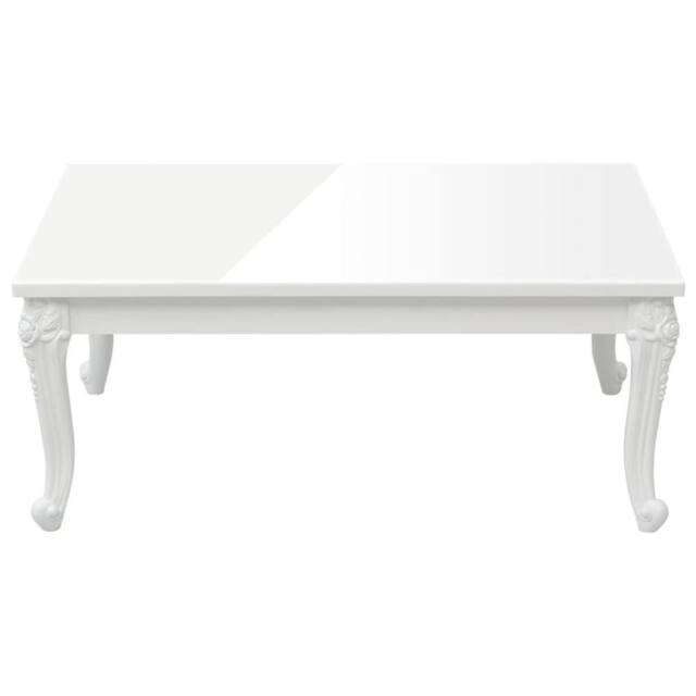 Berkfield Home Beautiful Coffee Table High Gloss White 100x50x42 cm Engineered Wood - Size: 100 x 50 x 42 cm - image 1
