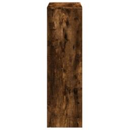 Berkfield Home Room Divider Bookcase¬†3-Tier¬†Smoked Oak 99x29x99 cm Engineered Wood in Brown - Size: 99 x 29 x 99 cm - thumbnail 6