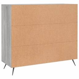 Berkfield Home Sideboard Grey Sonoma 90x34x80 cm Engineered Wood - Size: 90 x 34 x 80 cm - thumbnail 8