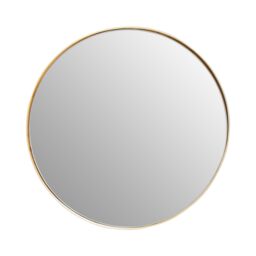 Orsina Timeless Small Wall Mirror, Easy To Install Circular Wall Mirror, Versatile Mirror for Home in Gold - thumbnail 1