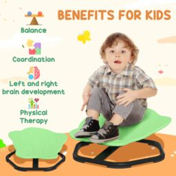 AIYAPLAY Spinning Chair for Autism, Sensory Spinning Chair in Green - thumbnail 4