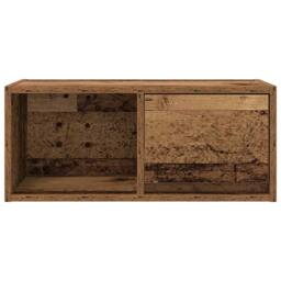 Berkfield Home TV Cabinets 2 pcs Old Wood 60x31x25.5 cm Engineered Wood in Brown - thumbnail 7