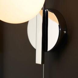 Netlighting 'RIOMAGGIORE' Non Dimmable Contemporary Bathroom Glass Wall Lamp in Grey - thumbnail 5