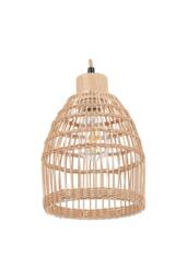 Rustic Bamboo Braided E27 Pendant Lighting in Natural - thumbnail 1