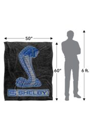Shelby Cobra Metal Cobra Silky Touch Super Soft Throw Blanket 152 X 127 cm in White - thumbnail 5