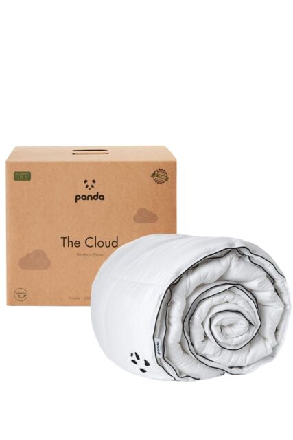 Panda London Panda Cloud 10.5 Tog Bamboo Duvet - All Seasons in White - Size: King - image 1