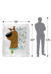 Warner Brothers Scooby Doo Officially Licensed Silky Touch Super Soft Throw Blanket 152 x 127 cm in White - thumbnail 5
