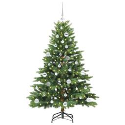 Berkfield Home Beautiful Artificial Christmas Tree with 150 LEDs Green 150 cm PE - thumbnail 1