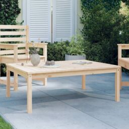 Berkfield Home Garden Table 121x82.5x45 cm Solid Wood Pine in Brown