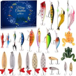 Leaper Christmas Fishing Lure Decoration Advent Calendar in Dark Blue - thumbnail 2
