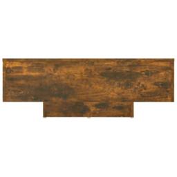 Berkfield Home Modern Coffee Table Smoked Oak 85x55x31 cm Engineered Wood in Brown - Size: 85 x 55 x 31 cm - thumbnail 5