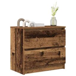 Berkfield Home TV Cabinet Old Wood 60x35x54 cm Engineered Wood in Brown - Size: 60 x 35 x 54 cm - thumbnail 4