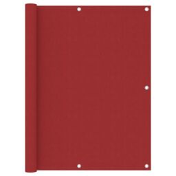 Berkfield Home Balcony Screen Red 120x400 cm Oxford Fabric - thumbnail 1