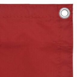 Berkfield Home Balcony Screen Red 120x400 cm Oxford Fabric - thumbnail 3