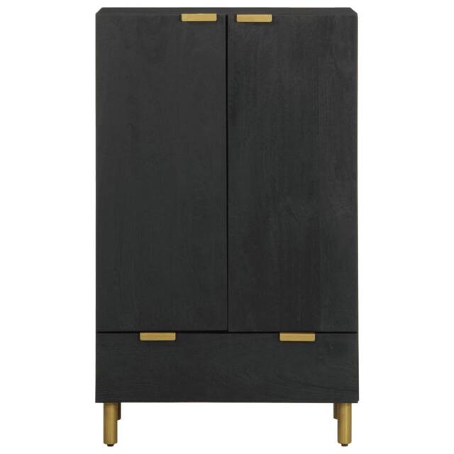 Berkfield Home Highboard Black 60x33x100 cm Engineered Wood - Size: 60 x 33 x 100 cm - image 1