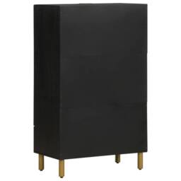 Berkfield Home Highboard Black 60x33x100 cm Engineered Wood - Size: 60 x 33 x 100 cm - thumbnail 5