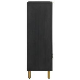 Berkfield Home Highboard Black 60x33x100 cm Engineered Wood - Size: 60 x 33 x 100 cm - thumbnail 4