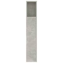 Berkfield Home Headboard Cabinet Concrete Grey 140x18.5x104.5 cm - thumbnail 4