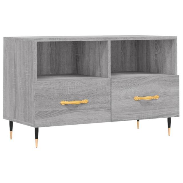 Berkfield Home TV Cabinet Grey Sonoma 80x36x50 cm Engineered Wood - Size: 80 x 36 x 50 cm - image 1