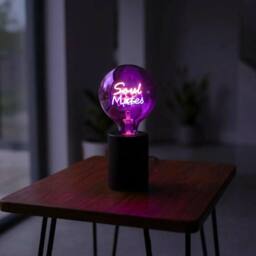 Garden Greatness Soul Mates LED Text Lamp in Beige - thumbnail 2
