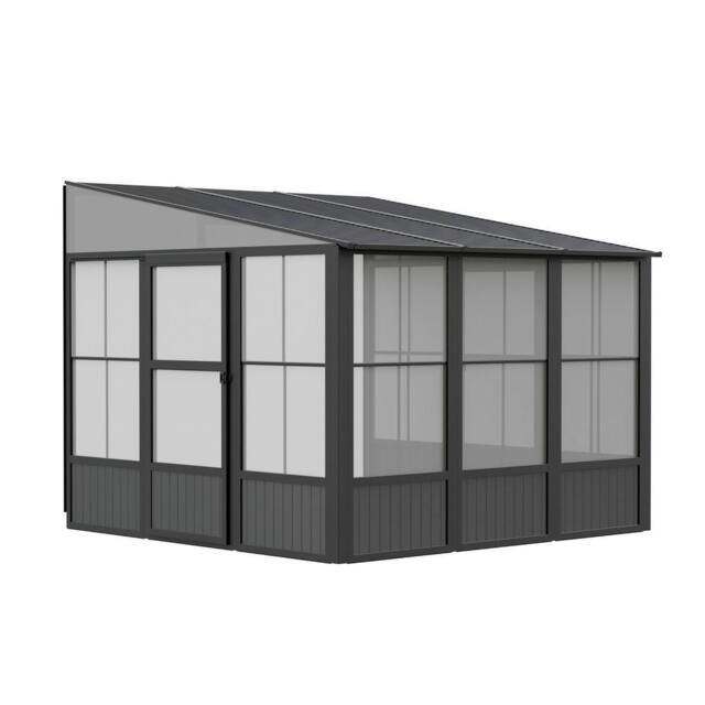 Rowlinsons Sojag Charleston Conservatory 3m x 3m - L308.9 x W306 x H244.5 cm in Grey - image 1