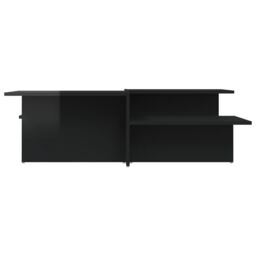 Berkfield Home Coffee Tables 2 pcs High Gloss Black Engineered Wood - thumbnail 4
