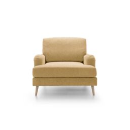 Abakus Direct Harper Armchair - Durable & Easy Clean Upholstery in Brown - thumbnail 2