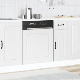 Berkfield Home Dishwasher Panel¬†Kalmar¬†White¬†60x1.5x67 cm Engineered Wood in White - Size: 60x1.5x67 cm - thumbnail 3