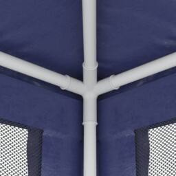 Berkfield Home Party Tent with 6 Mesh Sidewalls Blue 3x6 m HDPE - thumbnail 6