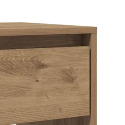 Berkfield Home Decorative Console Table Artisan Oak 89x41x76.5 cm Engineered Wood in Brown - thumbnail 8
